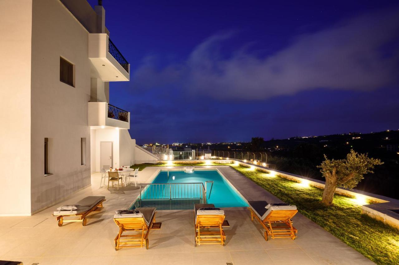 Apartment Tilio - New Apartment With Private Pool 1400M From The Beach Rethymno Exterior foto